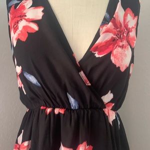 Floral high low Soprano midi dress.